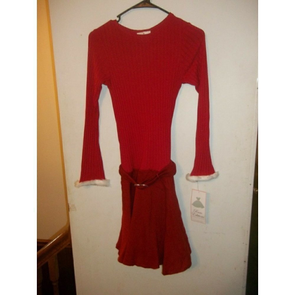 𝅺RARE EDITIONS CHRISTMAS HOLIDAY Girls Size 16 Dress -NEW W TAGS! SRV $50